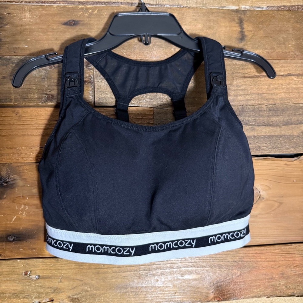 Momcozy Nursing Bra for Breastfeeding  Low-Impact Nursing Sports Bra Small Plus